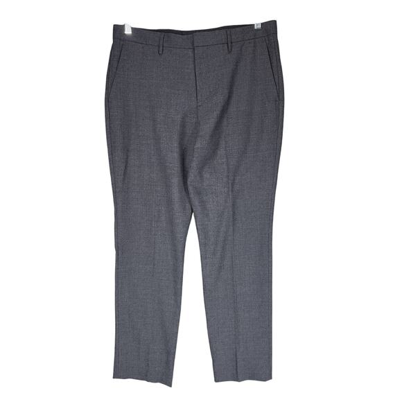 J Crew Bowery Dress Pants 33x30(34x29.5) Men Gray Stretch Flat Front Pockets